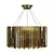 Gilded Facet Chandelier: Tom Kirk's Luxurious Light 3D model small image 1