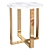 Marble & Gold End Table - Atlas 3D model small image 1