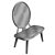 Bamax Slash Walnut Lounge Chair 3D model small image 7