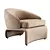 Luxury HALLEY Armchair: Minotti Design 3D model small image 2