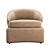 Luxury HALLEY Armchair: Minotti Design 3D model small image 4