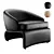 Luxury HALLEY Armchair: Minotti Design 3D model small image 7