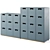 Asplund SNOW B Storage Unit with Drawers 3D model small image 1