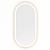 Gilded Glow: Brass Mirror Capsule with Front Lighting 3D model small image 2