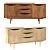 Stylish Fresno Sideboard in Natural Oak 3D model small image 2