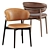 Elegant Oleandro Chairs by Calligaris 3D model small image 2