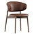 Elegant Oleandro Chairs by Calligaris 3D model small image 4