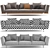 Elegant Let It Be Sofa 3D model small image 3