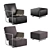 Modern A.B.C. Armchair: Stylish Design for Ultimate Comfort 3D model small image 3