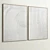 Elegant Plaster Double Frame 3D model small image 5