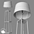 Elegant Tall Floor Lamp 3D model small image 2