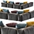 Saba Pixel N_14: Modern Modular Sofa 3D model small image 4