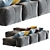 Saba Pixel N_14: Modern Modular Sofa 3D model small image 5