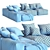 Saba Pixel N_14: Modern Modular Sofa 3D model small image 7