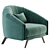 SADDLE Armchair: Modern Comfort for Your Home 3D model small image 3