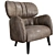 Natuzzi Blossom Armchair: Elegant Comfort for Your Home 3D model small image 1