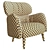 Natuzzi Blossom Armchair: Elegant Comfort for Your Home 3D model small image 4