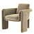 Velvet Floria Chair: Luxuriously Comfortable 3D model small image 1