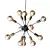 Elegant Glass Pendant Chandelier 3D model small image 2