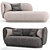 Ferm Living Rico Divan & Sofa 3D model small image 2