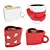 Heart-Shaped Cup Set: Love 4 Coffee 3D model small image 1