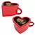 Heart-Shaped Cup Set: Love 4 Coffee 3D model small image 5