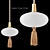 Glass Tassel Pendant Light 3D model small image 2