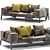 Slifesteel Sectional Sofa: Modern, Stylish, and Comfortable 3D model small image 3