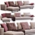 Elegant Abacus Sofa: Porada's Masterpiece 3D model small image 1