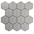 Hex Gray Concrete Tile Material 3D model small image 7