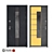 Elegans 800: Siberian Crafted Custom Doors 3D model small image 1