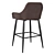 DeepHouse Hamburg Velvet Barstool 3D model small image 2