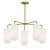 Elegant Glass Pebble Chandelier 3D model small image 1