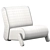 Sleek and Stylish Base Easy Chair 3D model small image 3