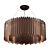 Satin Bronze Facet Chandelier 3D model small image 1