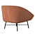 Stylish Barrow Lounge Chair 3D model small image 5