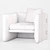 Elegant Turri Blossom Armchair 3D model small image 3