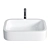 White Ceramic Rectangular Vessel Sink 3D model small image 2