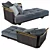 Luxurious Komodo Chaise: Unwrap UVW, TurboSmooth, Textured 3D model small image 2