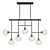 Modern Glass Linear Chandelier 3D model small image 1