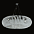 CARLA Crystal Pendant Light, Chrome 3D model small image 3