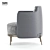 Modern Minotti Tape Armchair 3D model small image 4