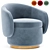 Modern Juno Pod Occasional Chair 3D model small image 1