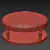 Cream Round Ottoman Coffee Table 3D model small image 6