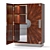 Gatsby Déco Cabinet: Elegant Arte Veneziana Design 3D model small image 2