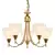 Vintage Brass Pendant Light 3D model small image 1