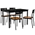 Modern Sandsberg Table & Chair Set 3D model small image 1