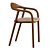 Sleek Neva Chair: Artisan Elegance 3D model small image 2