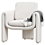 Henna 2014 Armchair: Stylish and Comfortable 3D model small image 1