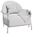 Elegant Sejour Lounge Armchair 3D model small image 4